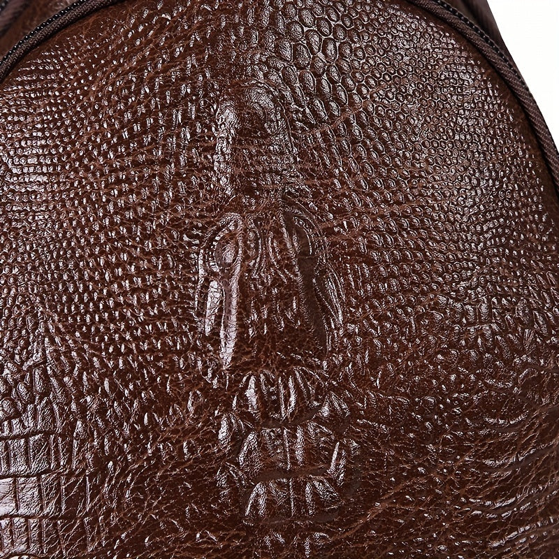 Trendy Crocodile Pattern Waist Bag - Multifunctional Waterproof Travel Bag